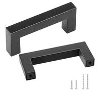 VEVOR 10 Pack Stainless Steel Kitchen Square Cabinet Handles Pulls 3in / 76mm