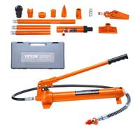 VEVOR 10 Ton Porta Power Kit, Portable Hydraulic Jack with 4.6 ft/1.4 m Oil Hose, Auto Body Frame Repair Kit with Storage Case for Car Repair, Truck, Farm