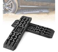VEVOR 10 TON Traction Boards with PP Material, Recovery Boards for Off-road Vehicles/Cars/Pickups/SUVs/RVs, Pair Tire Traction Mats on Snow, Sand, Mud and Loose Terrain, Storage Bag, Long, Black