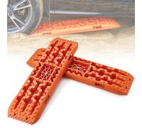 VEVOR 10 TON Traction Boards with PP Material, Recovery Boards for Off-road Vehicles/Cars/Pickups/SUVs/RVs, Pair Tire Traction Mats on Snow, Sand, Mud and Loose Terrain, Storage Bag, Long, Orange