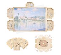 VEVOR 1000 Piece Rotating Puzzle Board with 5 Drawers and Cover, 74x53cm Portable Wooden Table, Jigsaw Puzzle Accessories for Adults, Puzzles Organizer Storage System, Birthday Gift for Mom