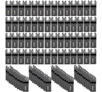 Vevor 100Pcs Oscillating Saw Blades, Quick Release Multitool Blades Kit, Hcs Tool Blades For Wood Plastic, Compatible