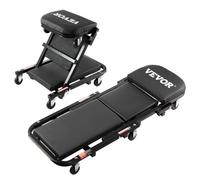 VEVOR Foldable Z Garage Creeper, 1016 mm, 204.1 kg Capacity Rolling Folding Mechanic Creeper Stool, with 6 Universal Wheels Padded Seat Steel Frame, Lay Down or Sit Chair for Garage Shop or Home