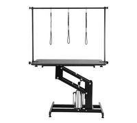 VEVOR 109cm Hydraulic Pet Grooming Table, Heavy Duty Dog Grooming Arm for Medium/ Small Dogs, Height Adjustable Dog Grooming Station, Anti Slip Tablet