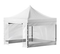 Vevor 10X10 Ft Pop Up Canopy Tent With Removable Sidewalls & Wheeled Bag, Waterproof Gazebo, White