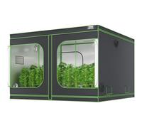 VEVOR 10x10 Grow Tent, 120'' x 120'' x 80'', High Reflective 600D Mylar Hydroponic Growing Tent with Observation Window, Tool Bag and Floor Tray for Indoor Plants Growing
