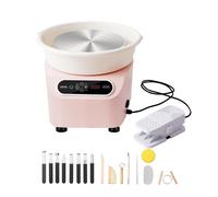 VEVOR 11inch Pottery Wheel Direct Drive 350W Ceramic Forming Machine with LCD Touch Screen Foot Pedal 50-300RPM Adjustable Speed 18PCS Accessory Too
