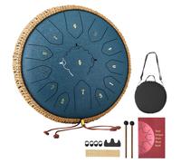 VEVOR 12 in Steel Tongue Drum 13-Note C Major Rain Drum Mallets for Meditation