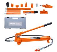 VEVOR 12 Ton Porta Power Kit, Portable Hydraulic Jack with 4.6 ft/1.4 m Oil Hose, Auto Body Frame Repair Kit with Storage Case for Car Repair, Truck, Farm