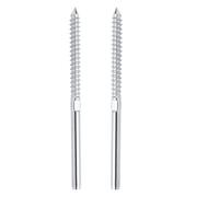 VEVOR 122 Pack Cable Railing Swage Threaded Stud Tension End Fitting Terminal for 1/8"""" Deck Cable Railing T316 Stainless Steel Cable Railing T