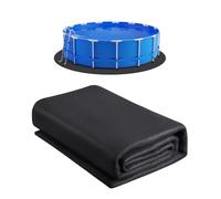 VEVOR 12ft Round Pool Liner Pad, Pool Liner Pad for Above Ground Swimming Pools, Extra-Thick Pool Mat, Prevents Punctures, Recycled Geotextile Material Underlayment Pad, Extend Liner Life