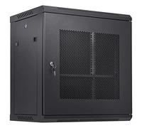 VEVOR 12U Wall Mount Network Server Cabinet, 15.5'' Deep, Server Rack Cabinet Enclosure, 200 lbs Max. Ground-mounted Load Capacity, with Locking Door Side Panels, for IT Equipment, A/V Devices