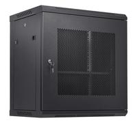 VEVOR 12U Wall Mount Network Server Cabinet, 15.5'' Deep, Server Rack Cabinet Enclosure, 200 lbs Max. Ground-mounted Load Capacity, with Locking Door Side Panels, for IT Equipment, A/V Devices