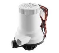 VEVOR 12V 1600 GPH Straight Livewell Aerator Pump with Dual Inlet, ABA Housing & Detachable Motor Cartridge, Corrosion-Resistant Livewell/Baitwell Pump for Freshwater Saltwater