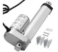VEVOR 12V Linear Actuator, 4 Inch Stroke 0.6"/s High-Speed Linear Motion Actuator, 225lbs/1000N with IP54 Protection & Mounting Bracket for Lift Desk, Recliner Chairs, Window Door Opener