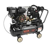 VEVOR 13.2 Gallon Gas Powered Air Compressor, 7HP 9CFM@115PSI Air Compressor Tank on Wheels, Gas Driven Piston Pump Air Compressed System with 115PSI Maximum Pressure for Workshop Construction Sites