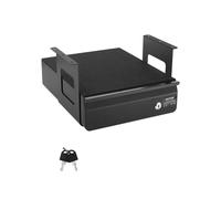 VEVOR 13"""" Wide Under Desk Drawer Slide Out Under Desk Mounted Pull-out Drawer Attachment Hidden Desktop Storage Organizer Lockable Under Table Pe