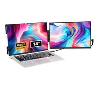VEVOR 14" HD Portable Monitor for 13-17" Laptop, FHD 1080P IPS Screen Extender, Single Swivel Screen, USB-C/USB-A/Mini HDMI Port, Compatible with Mac/Wins/Android/Switch/PS5