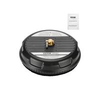 VEVOR 15" Pressure Washer Surface Cleaner 4 Wheels 4000 Max PSI Plastic Black