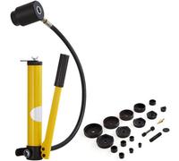 VEVOR 15 Ton Hydraulic Knockout Punch Driver Kit Hole Tool 12.7mm-101.6mm with 10 Dies