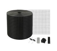 VEVOR 15 x 3048 cm Solar Panel Bird Guard, Critter Guard Roll Kit with 100pcs Aluminum Alloy Fasteners, Solar Panel Guard with Rust-proof PVC Coating,