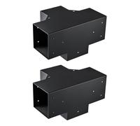 VEVOR 152x152mm Pergola Bracket Kit 4-Way Woodworks DIY Post for Gazebos 2 pcs