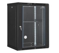 VEVOR 15U Wall Mount Network Server Rack Cabinet Enclosure 548.6 cm Glass Door Lock