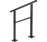 Vevor 165Lbs Outdoor Stair Handrail, 36X35In Aluminum Railing 0-50 Deg For 2-3 Steps Porch With Kit
