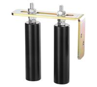 VEVOR 1704 6 Hardware Kit with L-Bracket, Universal Adjustable, Heavy Duty Black Guide Roller for Sliding Gates and Rolling Door