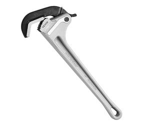 VEVOR 18" Aluminum Pipe Wrench with Automatic Jaw Adjustment - Ergonomic Handle, Easy to Carry, Hangable Design for Water Pipes and Automotive Repairs