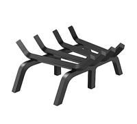 VEVOR 18 inch Heavy Duty Grate with 6 Support Legs, 3/4’’ Solid Powder-Coated Steel Bars, Log Firewood Burning Rack Holder for Indoor and Outdoor Fireplace, Black, 46 x 18 x 10 cm