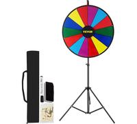 VEVOR 18 inch Spinning Prize Wheel 14 Slots Tabletop Spinner Heavy D