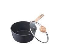 VEVOR 2.5 QT Saucepan, Nonstick Saucepan with Tempered Glass Lid, Multipurpose Cooking Sauce Pot with Detachable Handle, Sauce Pan Small Kitchen Cooki