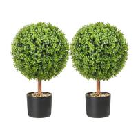 VEVOR 2' Artificial Topiary Tree Faux Plant w/ Replaceable Leaves Home Decor
