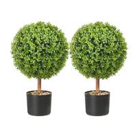 VEVOR 2' Artificial Topiary Tree Faux Plant w/ Replaceable Leaves Home Decor