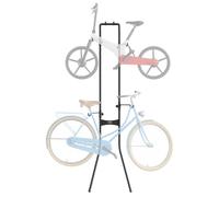 VEVOR 2 Bike Storage Rack, Free Standing Gravity Wall Vertical Bike Rack, Fully Adjustable Bike Rack Garage, Sturdy Steel & Easy Assemble, for Garage, Living Room, Shed, Holds Up to 90 lbs Black