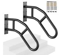 VEVOR 2 PCS Handrails for Outdoor Steps 29" Wall Mount Railings for 1-3 Steps
