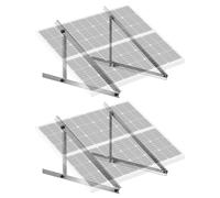 VEVOR 2 Sets Solar Panel Mounting Brackets 45-Inch, 0 to 90° Adjustable Tilt Mount Brackets Support 100-400W Solar Panels, Lightweight Aluminum Brackets with Folding Tilt Legs for RV Boat Off-Grid