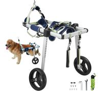 VEVOR 2 Wheels Dog Wheelchair for Back Legs Pet Wheelchair Lightweight & Adjustable Assisting in Healing Dog Cart for Injured Disabled Paralysis