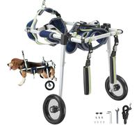 VEVOR 2 Wheels Pet Wheelchair for Back Legs Dog Wheelchair/Cart Adjustable (XS)