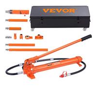 VEVOR 20 Ton Porta Power Kit, Portable Hydraulic Jack with 4.6 ft/1.4 m Oil Hose, Car Frame Repair Tool with Storage Case for Automotive, Heavy Equipment, Mechanic (44000 LBS)