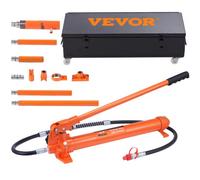 VEVOR 20 Ton Porta Power Kit, Portable Hydraulic Jack with 4.6 ft/1.4 m Oil Hose, Car Frame Repair Tool with Storage Case for Automotive, Heavy Equipm
