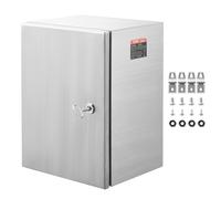 VEVOR 20" x 16" x 8" Stainless Steel Electrical Enclosure IP66 Wall Mount Box