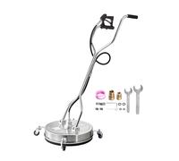 VEVOR 21" Pressure Washer Surface Cleaner 4 Wheels Dual Handle 4500 Max PSI