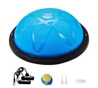 VEVOR 23" Half Exercise Ball Trainer Yoga Balance Stability Ball Resistance Band