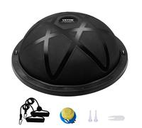 VEVOR 23" Half Exercise Ball Trainer Yoga Balance Stability Ball Resistance Band