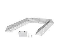 VEVOR 236.2 x 157.5 x 112.4 inch (LxWxH) Tunnels for Yard, Portable Run with Corner Frames, 2 Sets, Suitable for Chickens, Ducks, Rabbits