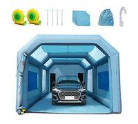 VEVOR 23x13x8.5ft Inflatable Paint Booth, Inflatable Spray Booth, High Powerful 480W+750W Blowers Spray Booth Tent, Car Paint Tent Air Filter System for Car Parking Tent Workstation Motorcycle Garage