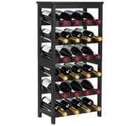 VEVOR 24 Bottle Wine Rack Freestanding Floor Display Storage Shelves 6-Tier