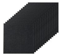 VEVOR 24” x 24” Peel and Stick Carpet Tile Self Adhesive 15pcs Carbon Black